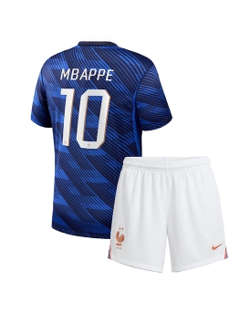 Billige Fotballdrakt Frankrike Kylian Mbappe #10 Replika Hjemmedraktsett Barn VM 2026 Kortermet (med bukser)